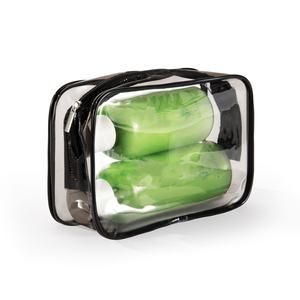 Bolsa de cosméticos de PVC transparente, Neceser de maquillaje, diseñador personalizado para mujeres, proveedor al por mayor, bolsa de lavado de viaje impermeable - Product Image 1