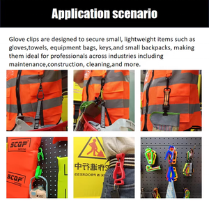 <span class=keywords><strong>Porte</strong></span>-gants de protection d'extérieur, clip de suspension, <span class=keywords><strong>porte</strong></span>-gants de travail multifonctionnel, anti-chute, <span class=keywords><strong>pince</strong></span> de ceinture pour les travailleurs de la construction - Product Image 4