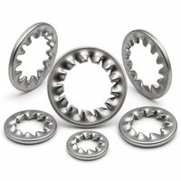 Precision Stainless Steel Internal Serrated Tooth Lock Washers Star Washer DIN 6797J Metric Fasteners Hardware Wholesale
