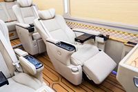 Fauteuil de capitaine de luxe en gros pour Alphard Hiace Sprinter Coaster Ford-30 MOQ 2 PCS avec massage, chauffage, ventilation et inclinaison électrique