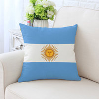 Housses de coussin, taie d'oreiller drapeau national en lin carré moderne housse de coussin de canapé à impression numérique, pour différents pays