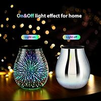 Chauffe-cire 3D avec lampe LED, brûleur à huile, diffuseur de parfum, chauffe-cire lumineux pour la maison, la chambre à coucher, le bureau, le salon, décorations