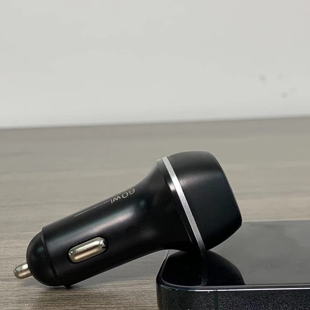 Universal 60W Metal Mini Car Charger Dual USB C PD3.0 PPS Fast Charging Socket Adapter for Samsung for Galaxy S23 U for Pixel