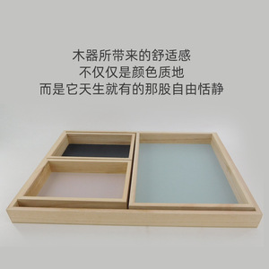 Modern minimalist wooden rectangular <b>tea</b> <b>tray</b> for home use, teacups, hotel tabletops, outdoor barbecue tableware. - Product Image 4