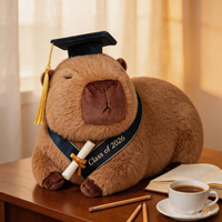 GREENMART Peluche Capybara Décoration de Remise de Diplôme avec Rembourrage en Coton PP et Lamination Brillante – Design Adorable pour Jeunes