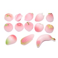 Grandes décorations lumineuses de fruits en germination, accessoires DIY pour sacs surprises, miniatures de bureau en résine