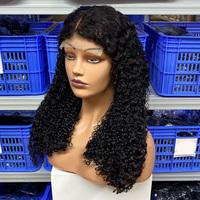Super Double Drawn pour Cheveux Humains Bouclés Remy, Brun Clair, Longueur Maximale, Naturellement Respirant, Réaliste et Confortable pour Femme