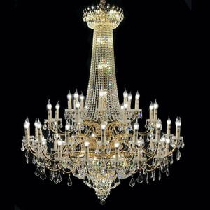 Lámpara de Araña de Cristal Estilo Europeo para Salas de Estar con Techos Altos, Lujosa y Elegante, Adecuada para Escaleras de Dúplex, Vestíbulos de Hotel - Product Image 4