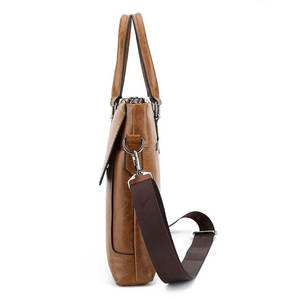 2023 borsa per Laptop da uomo borsa a tracolla da ufficio per Computer in vera pelle borsa da uomo borsa a mano in pelle di cavallo pazzo Tablet Fashion - Product Image 2