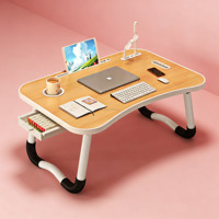 Bureau d'ordinateur pliable en alliage d'aluminium, bureau de lit, bureau d'étude, petit bureau pour la maison et le bureau