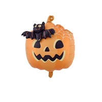 Ballons en aluminium Halloween : Citrouille, Chauve-souris, Araignée, Sorcière, Fantôme – Ensemble de ballons 3D autoportants pour décorations de fête d'Halloween