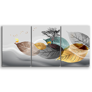 Pintura en Lienzo de Hojas Caídas del Bosque, Pintura de Lujo, Arte de Pared, Impresiones en Aerosol, Decoración del Hogar en Lienzo - Product Image 1