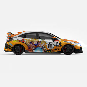Vente en gros <span class=keywords><strong>Dragon</strong></span> <span class=keywords><strong>Ball</strong></span> Z DBZ Itasha Anime 11, habillage de voiture, film vinyle moulé, taille universelle, habillage de voiture, autocollant de voiture, design de film de voiture - Product Image 2