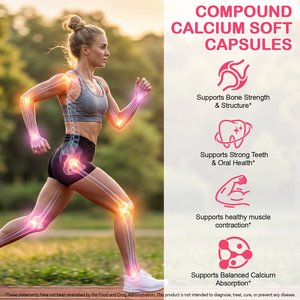 Acentiallabs 120 gélules <span class=keywords><strong>de</strong></span> calcium complexe, compléments nutritionnels, 1200 mg <span class=keywords><strong>de</strong></span> calcium, capsules molles avec vitamines D3 et K2 - Product Image 4