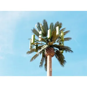 Self-supporting Decoration Make High Phone Communication Camouflaged Telecommunication Gsm Antenna Palm Tree Pole