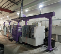 Équipement d'automatisation CNC d'usine, robot de préparation de commande, convoyeur de chargement et de déchargement, machine de fraisage CNC