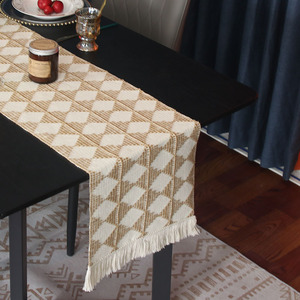 Jacquard <span class=keywords><strong>Gaze</strong></span> Tissu Rustique Sheer Romantique Terre Cuite Fromage Tissu Tricoté <span class=keywords><strong>Chemin</strong></span> <span class=keywords><strong>De</strong></span> <span class=keywords><strong>Table</strong></span> pour Nuptiale Baby Shower Anniversaire Automne - Product Image 1