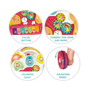 KONIG trẻ em bé tập đi <span class=keywords><strong>sit</strong></span>-to-đứng học tập tập tập đi trẻ em bé tập đi với bánh xe đồ chơi trẻ em - Product Image 2