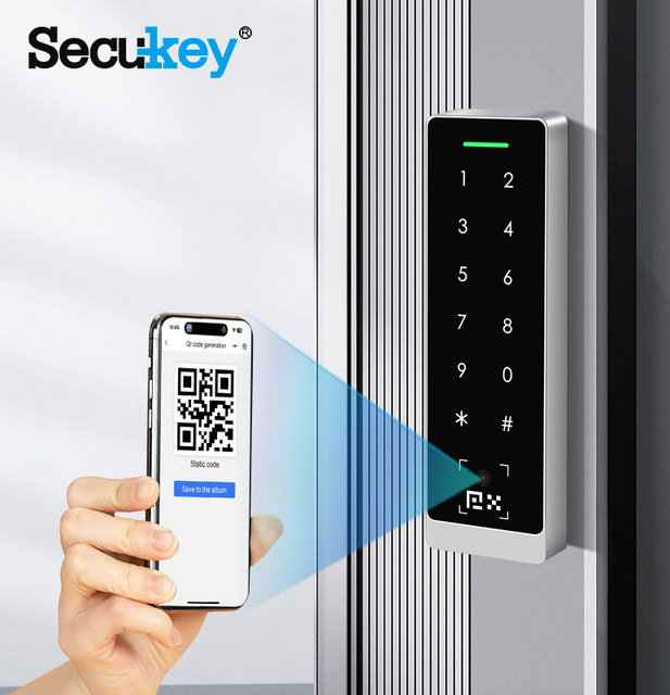 Secukey QR7 IP66 QR Code Bar Code Reader Scanner Access Control RS485 & Wiegand 64bits