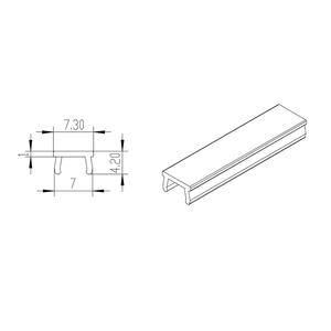 Fabricant chinois 4037 <span class=keywords><strong>OB</strong></span> t slot 6 8 10 norme industrielle T-slot couvre bande pour profilé en aluminium série 20 30 40 45 - Product Image 2