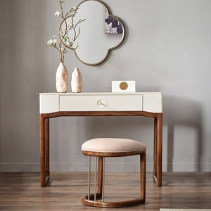 <strong>Make</strong> <strong>up</strong> <strong>Vanity</strong> Table Set with Mirror Modern White for Bedroom - Product Image 2