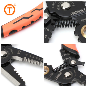 Herramienta Multifuncional para Pelar Cables de 180 mm, Herramienta Manual para Pelar y Crimpar Cables - Product Image 2