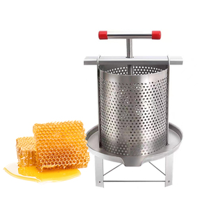 Presse à miel manuelle en acier inoxydable facile à utiliser pour extraire la cire de miel - Product Image 6