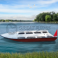 14.1 FT Coques de sauvetage d'assaut en aluminium bon marché Pêche à vendre Bateau de vitesse Bateau Tiller Steer Bateau en aluminium