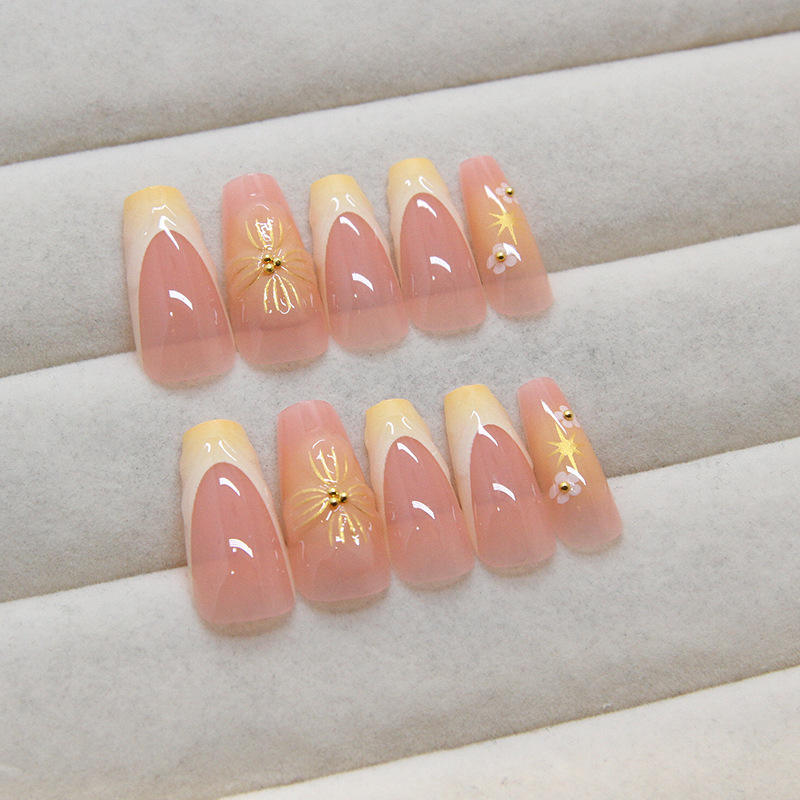 Hot Selling Best Price Bulk Discount Fake Nail Short Almond Coffin Square Shape False Nail Press on Nails Artificial Fingernail