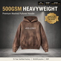 Sweat à capuche en molleton 100 % coton de haute qualité, logo personnalisé, marron délavé, épaules tombantes, style streetwear, fabricant OEM ODM