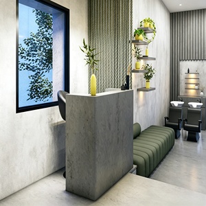 Barber Salon Shop <b>Work</b> <b>Station</b> Beauty Salon Furniture Custom Hair Salon Interior Design Full Room Customization store decoration - Product Image 4