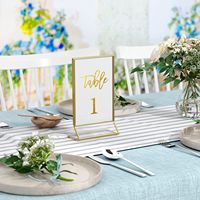 Présentoir de menu de restaurant en acrylique personnalisé, format A4/A5, avec bordure dorée, procédé de thermoformage, transparent et extractible – Direct Usine