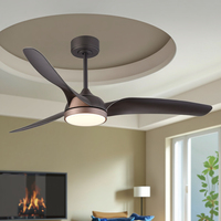Ventilateurs de plafond intelligents à LED avec télécommande Climatisation Application domestique Ventilateur de plafond avec lumière LED