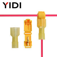 T Tap connecteur de fil électrique câble rapide épissure verrouillage fil déconnexion borne sertissage portait rouge bleu jaune ensemble d'outils d'isolation