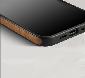 Custodia in <span class=keywords><strong>pelle</strong></span> con cuciture di lusso con supporto ad anello in metallo custodia per telefono magnetico per <span class=keywords><strong>iPhone</strong></span> 17 Pro Max Kickstand per <span class=keywords><strong>iphone</strong></span> 17 16E - Product Image 5