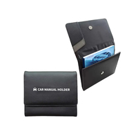 Support de manuel de voiture en cuir personnalisé en gros Auto Documenthouder Car Service Book Folders
