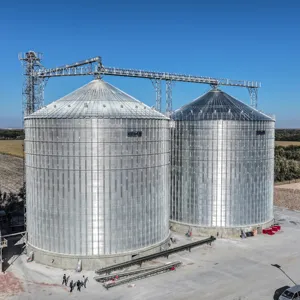 Silos de armazenamento de grãos de alta qualidade fabricados na China, silos de 1000 toneladas, 500 toneladas e 100 toneladas