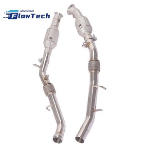 ท่อลงไอเสียแบบไหลสูง 200 เซลล์ พร้อมแผ่นกันความร้อน สำหรับ Mercedes-Benz GLE400 W166 M276 3.0T – สแตนเลส T304 แบบติดตั้งได้โดยตรง - Product Image 6