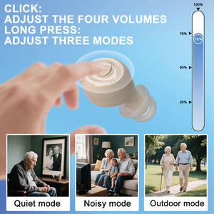 Audífonos CIC de Fabricación Mayorista, Anuncio de Voz, Pantalla Digital, Estuche de Carga, Audífonos Recargables de Fábrica - Product Image 5