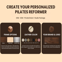 Queenlife Beige Holz-Lettino-Bett aus Holz für 2 Personen, kommerziell nutzbar, für Pilates-Reformer-Maschine in Studio/Gym