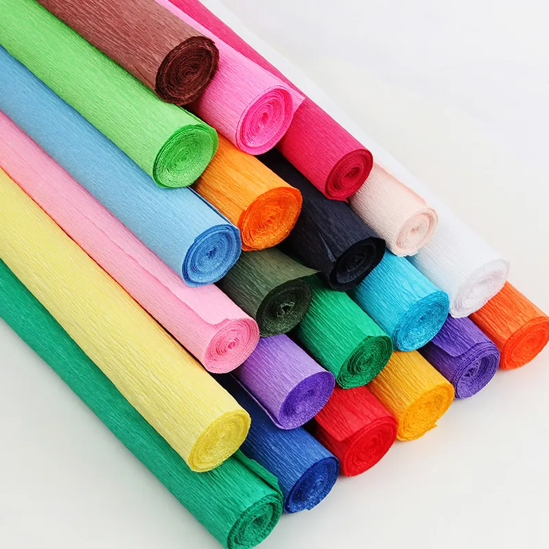 Цветная креповая бумага 250x25/50 см