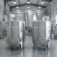 Cuve de fermentation conique pour vin de fruits 8000L avec serpentin de refroidissement