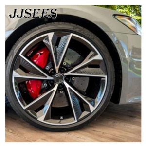 JJSEES <span class=keywords><strong>Jantes</strong></span> en alliage noir brillant forgé 5x112 5x114.3 5x120 Pcd 17 18 19 20 21 22 24 INCH <span class=keywords><strong>Jantes</strong></span> pour <span class=keywords><strong>Audi</strong></span> <span class=keywords><strong>A1</strong></span> A2 A3 A4 A5 - Product Image 4