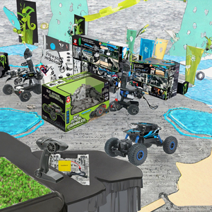 2,4G 1:18 Großes Geländefahrzeug mit TPR-Antirutschreifen für Alle Terrains <span class=keywords><strong>4x4</strong></span> Offroad-Fahrzeug Juguetes RC-Auto Spielzeug für Jungen - Product Image 4