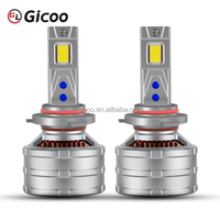 Nouvelle ampoule de phare LED GICOO X45 Auto Super Bright 300W 50000LM 6000K H7/H1/H4/H11/9005 Laser pour voiture 5080 Canbus 12V