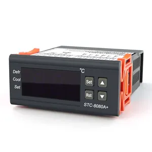 Pengontrol Cerdas Tampilan Digital, Termostat STC-8080A + Pendingin, Sakelar Suhu, Pengontrol Suhu