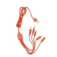 Câble de charge USB DC 5-en-1 avec embouts : 2.0/2.5/3.5/4.0/5.5mm 20cm & 1M |   Chargeurs 4 couleurs pour appareils photo, routeurs, lampes LED – OEM accepté