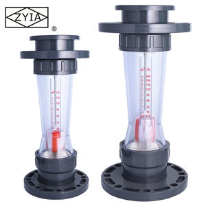 Rotameter Magnetik PVC Baja Tahan Karat LZS, Pengukur Aliran Rentang Luas, Tabung Plastik Pelampung Air Industri, Dapat Disesuaikan OEM - Product Image 6
