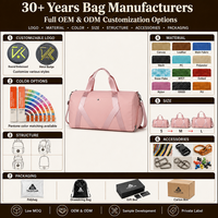 Sac de sport pour femme grande capacité OEM ODM avec compartiment à chaussures, imperméable, pour voyage, yoga, fitness, sport, nuitée, week-end