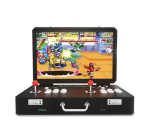 WQMY 011 새로운 아케이드 게임기 휴대용 접이식 달빛 보물 상자 홈 19 인치 24 인치 더블 조이스틱 올인원 기계